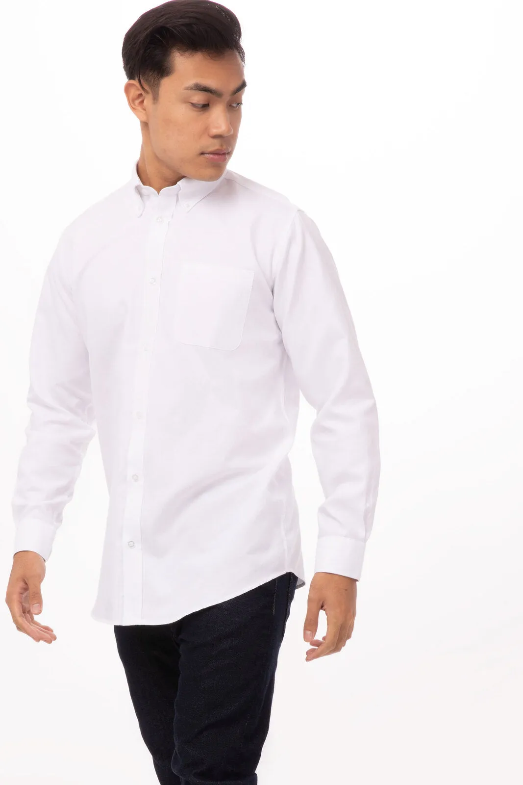 Oxford Men's Dress Shirt- White